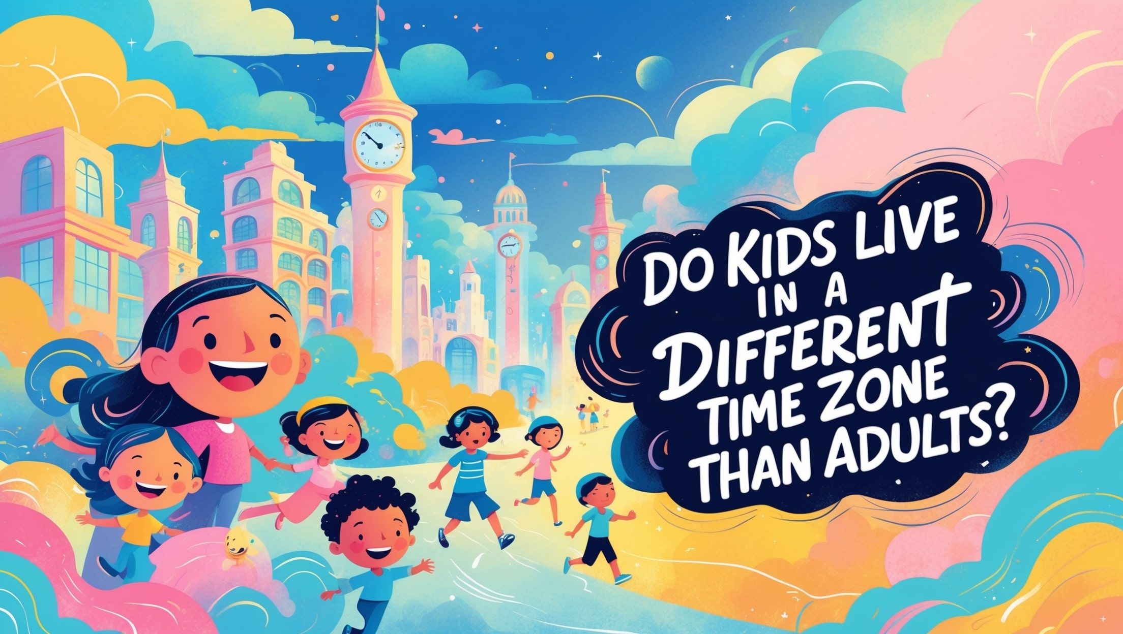 Ar vaikai gyvena kitoje laiko juostoje nei suaugusieji?